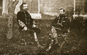 Général George A. Custer et général Alfred Pleasonton, 1861-65 - Mathew B. Brady